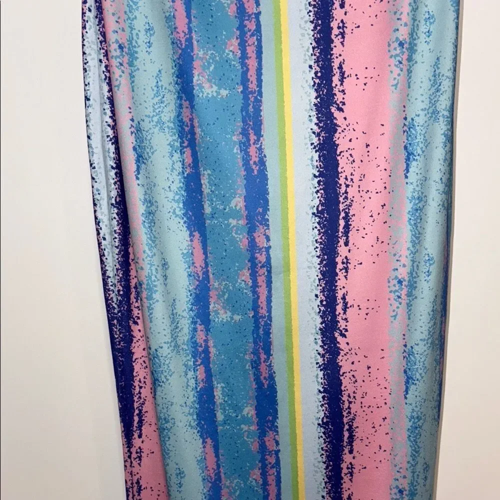 Colorful Striped Maxi Skirt